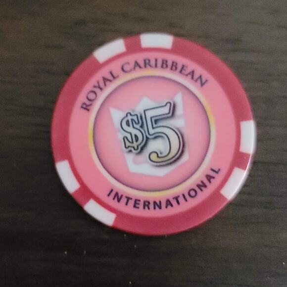 ENCHANTMENT of the Seas Royal Caribbean International $5 Casino Chip MERMAID - Picture 2 of 3